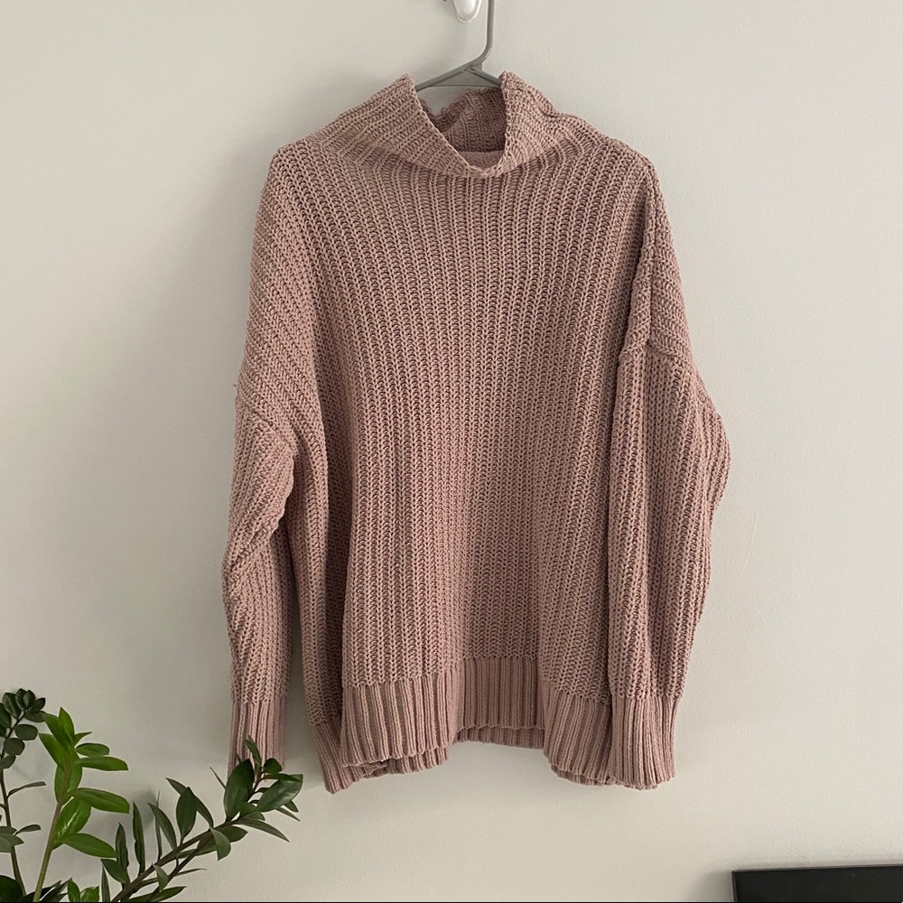 Aerie oversized mock turtleneck sweater